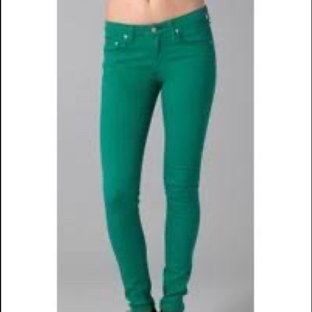 Rag & bone Kelly green jeans